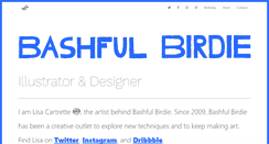 Desktop Screenshot of bashfulbirdie.com