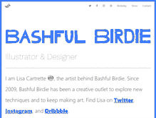 Tablet Screenshot of bashfulbirdie.com